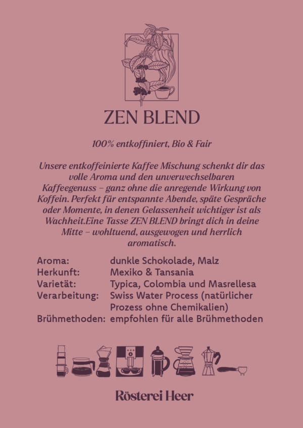Zen Blend: Mexiko ENTKOFFEINIERT – Bild 2